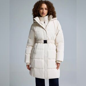 Suzy Shier Mid Length Puffer Jacket NWT Size Large